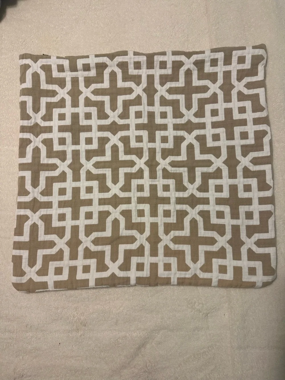 Pottery Barn Holt Trellis Jacquard Pillow Sham Cover 24 x 24